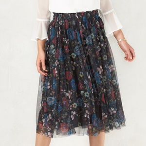 Lauren Conrad Snow White Collection Floral Skirt
